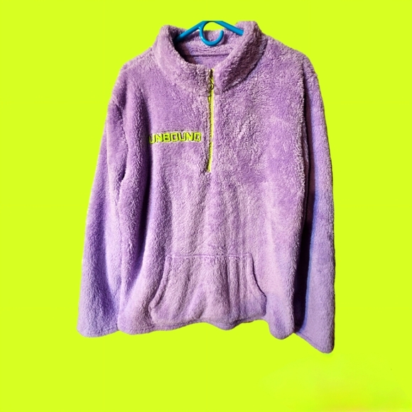 💜 Unbound Babes Fleece Zip Up Sweater - Picture 1 of 7
